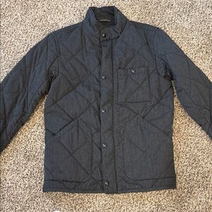 J. Crew Men's Dark Gray Quilted Puffer Jacket